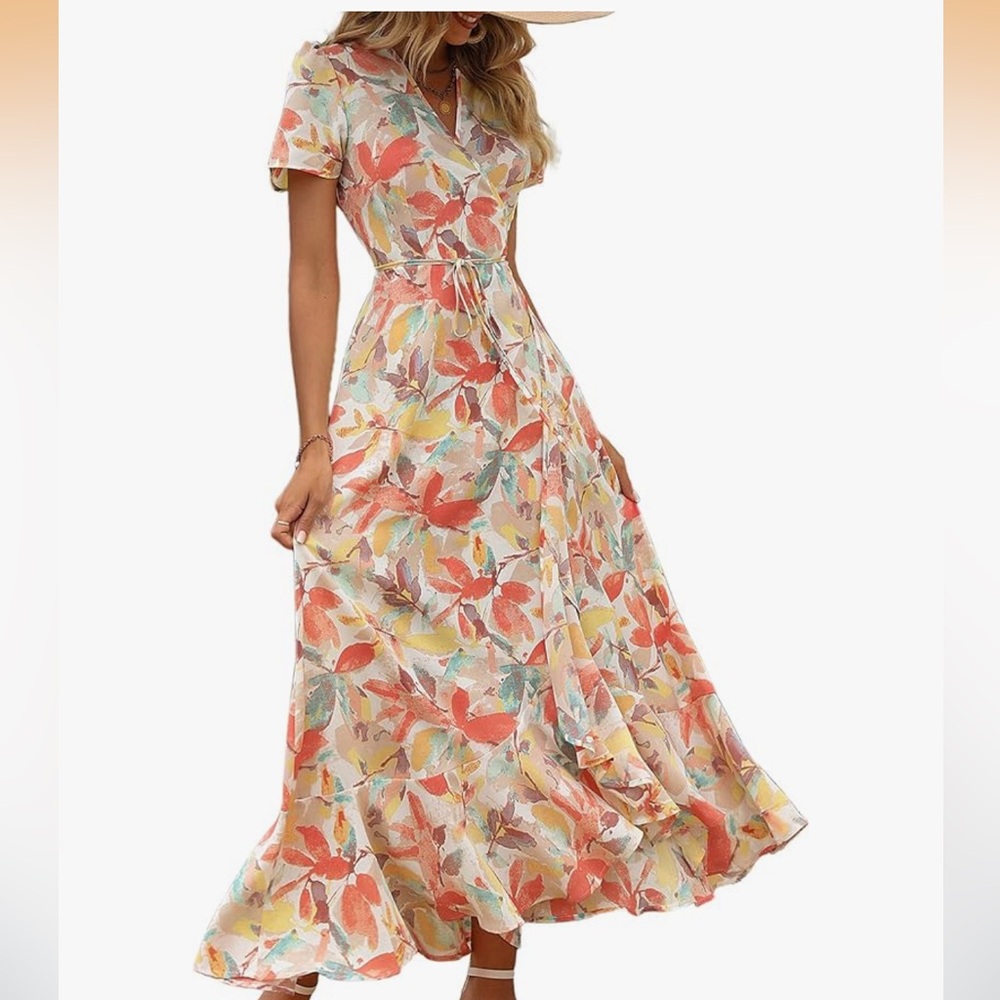 Floral Print Maxi Dress - Picture 2 of 7